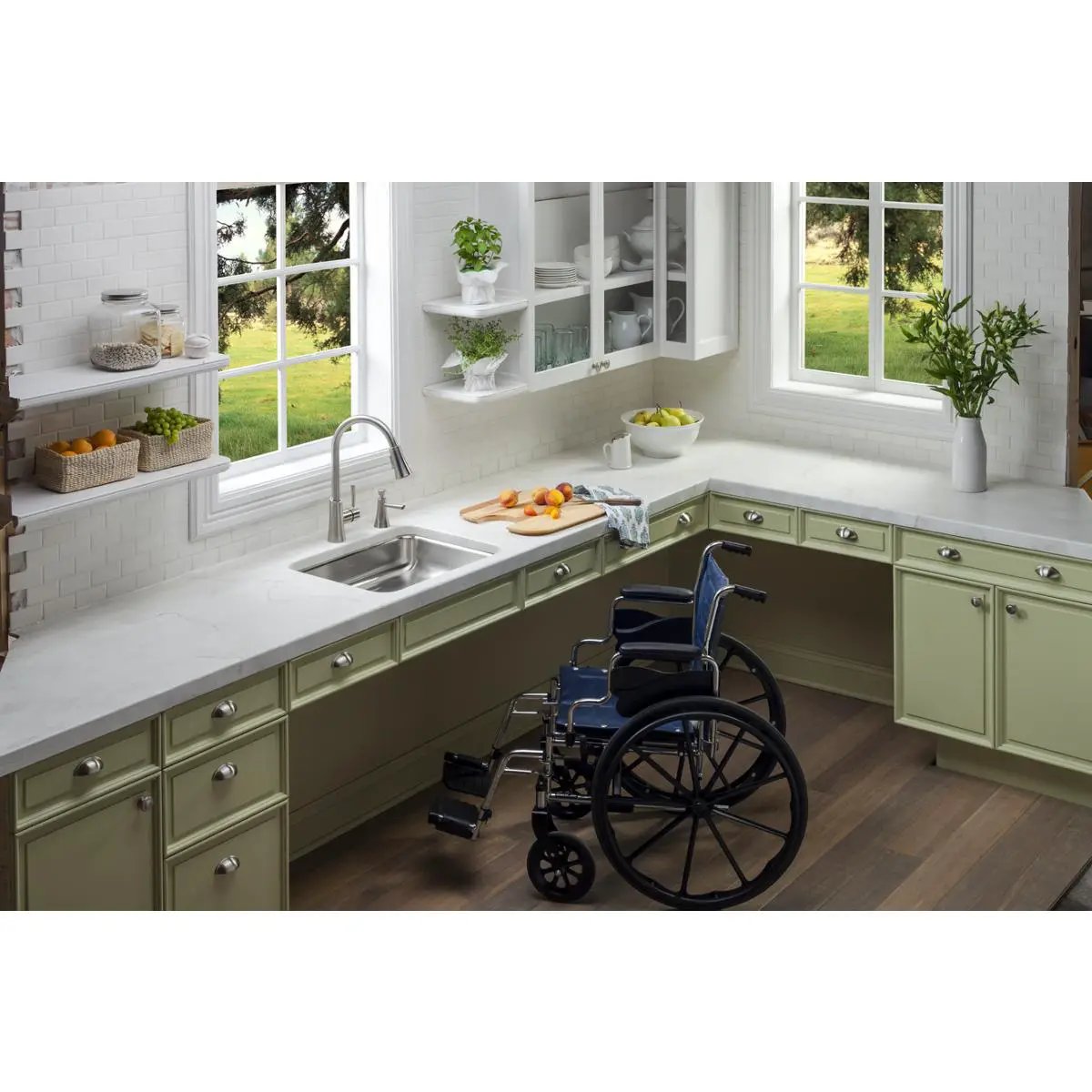 lustrous satin single bowl undermount ada sink