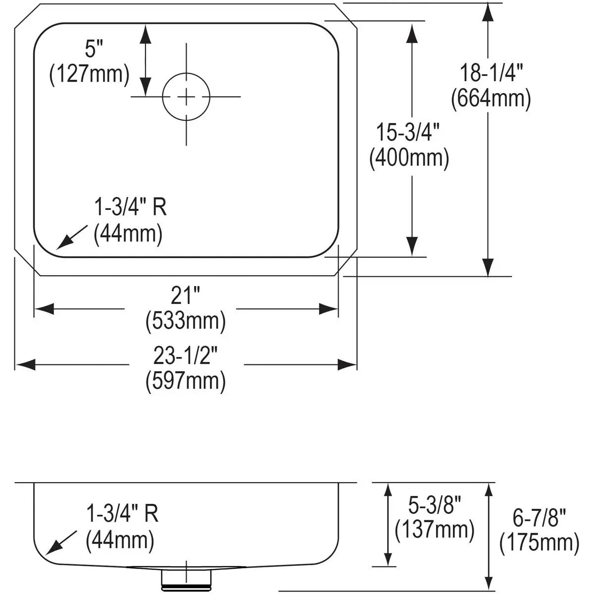 lustrous satin single bowl undermount ada sink