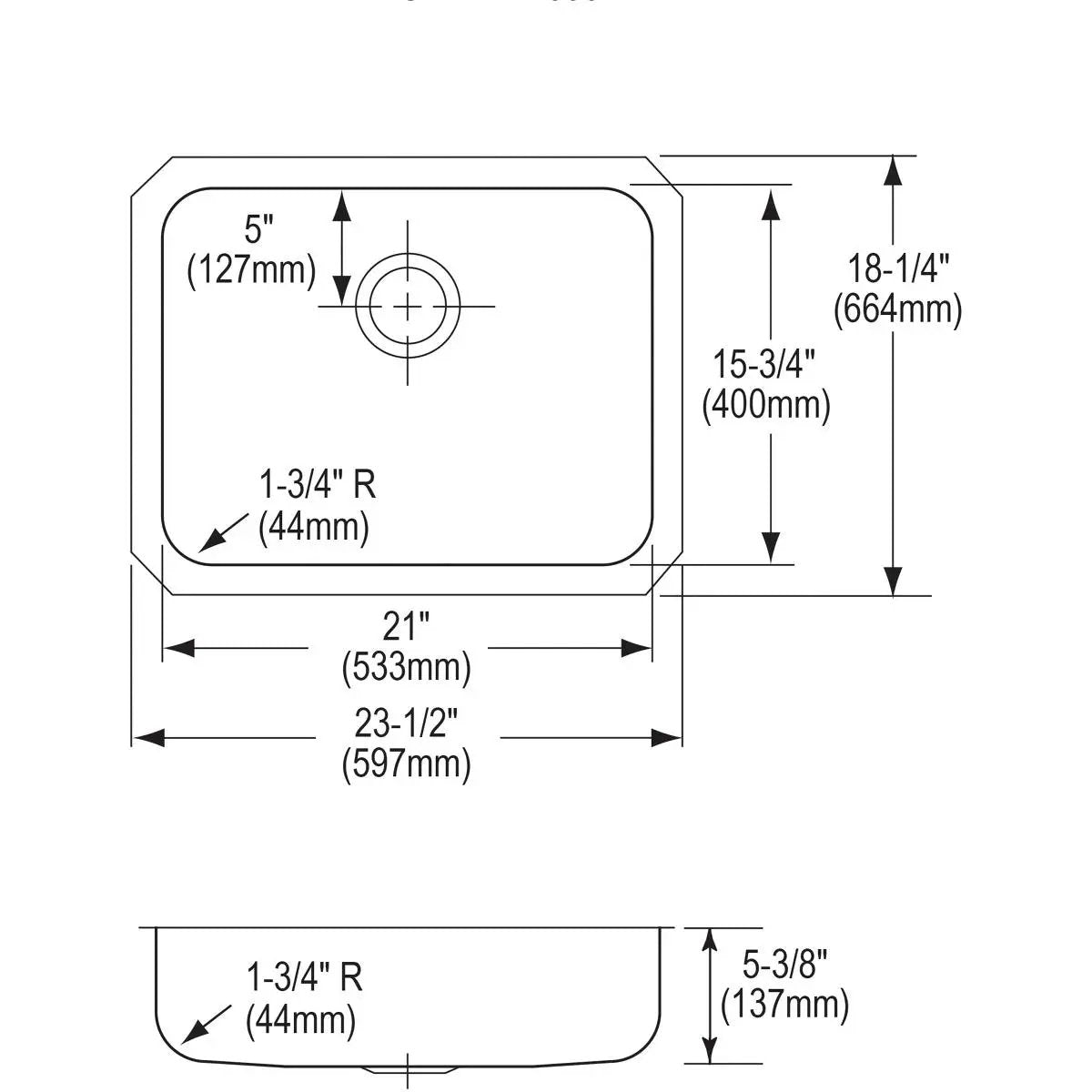 lustrous satin single bowl undermount ada sink
