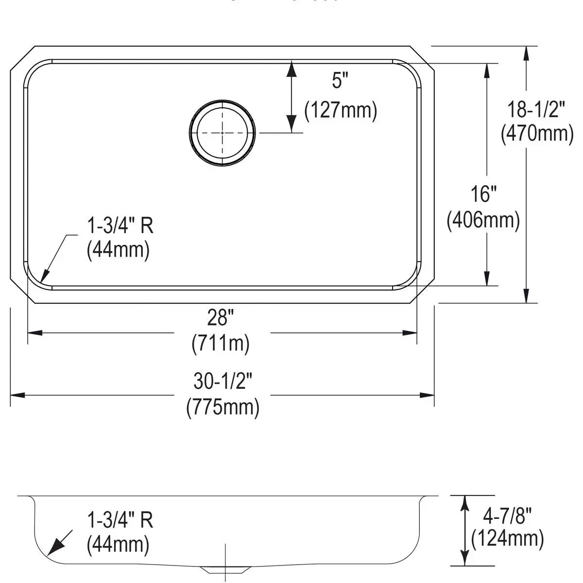 lustrous satin undermount ada sink