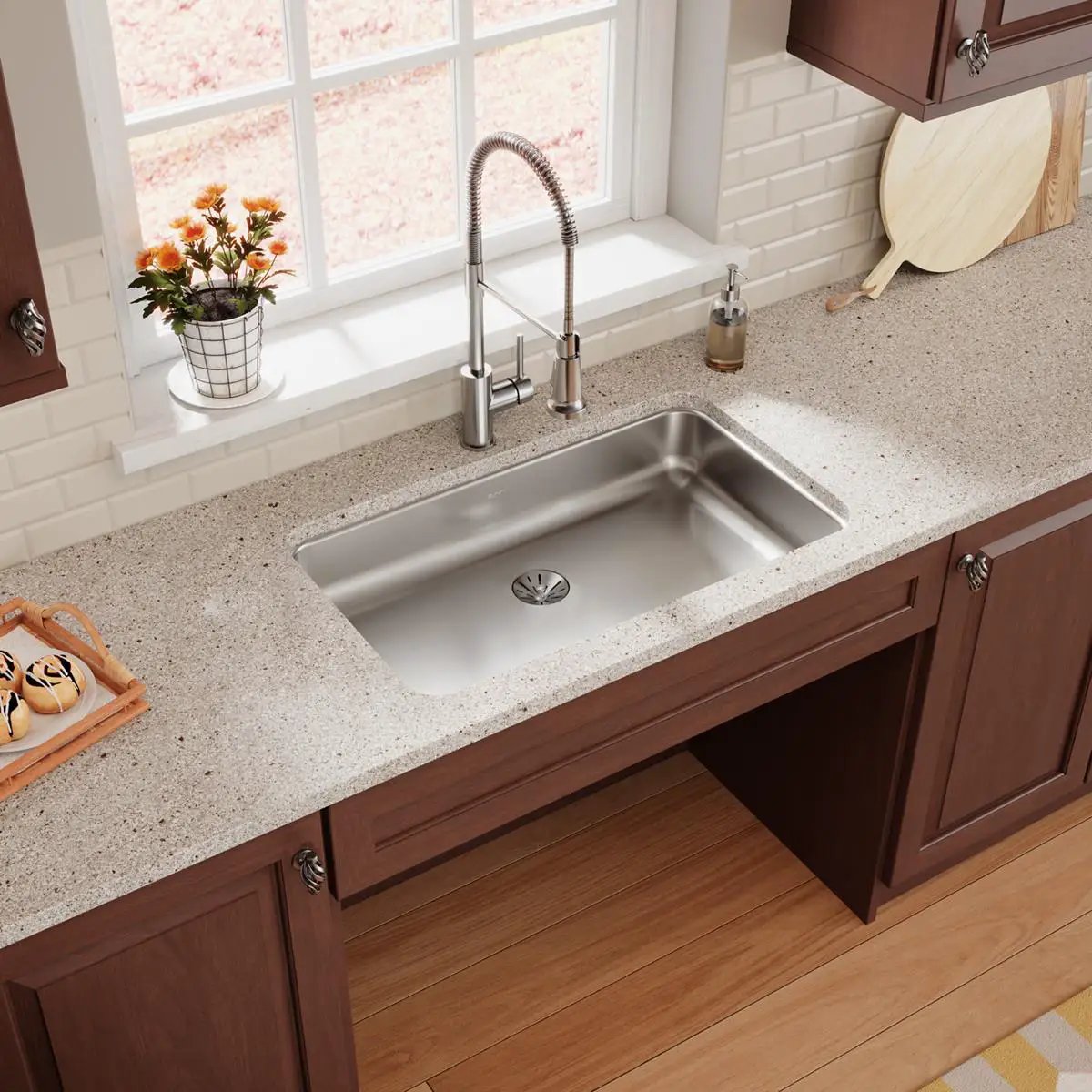lustrous satin undermount ada sink
