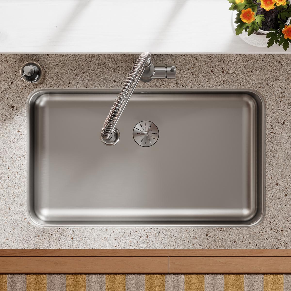 lustrous satin undermount ada sink