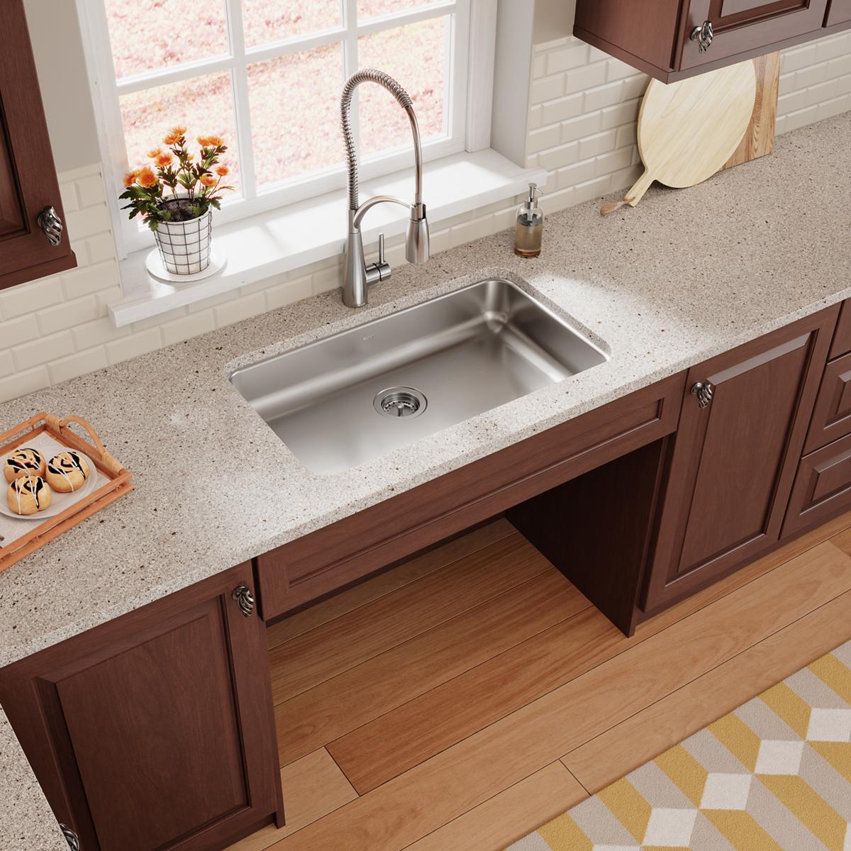 lustrous satin undermount ada sink