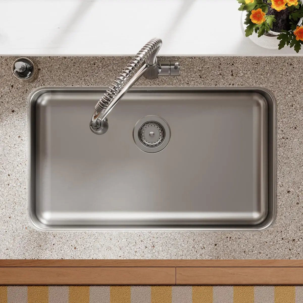 lustrous satin undermount ada sink