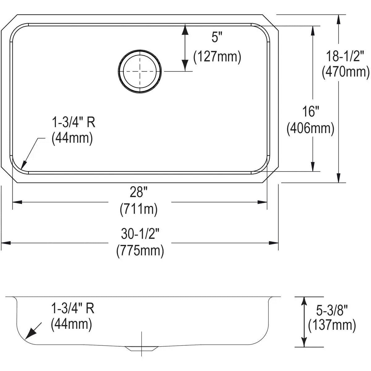 lustrous satin undermount ada sink