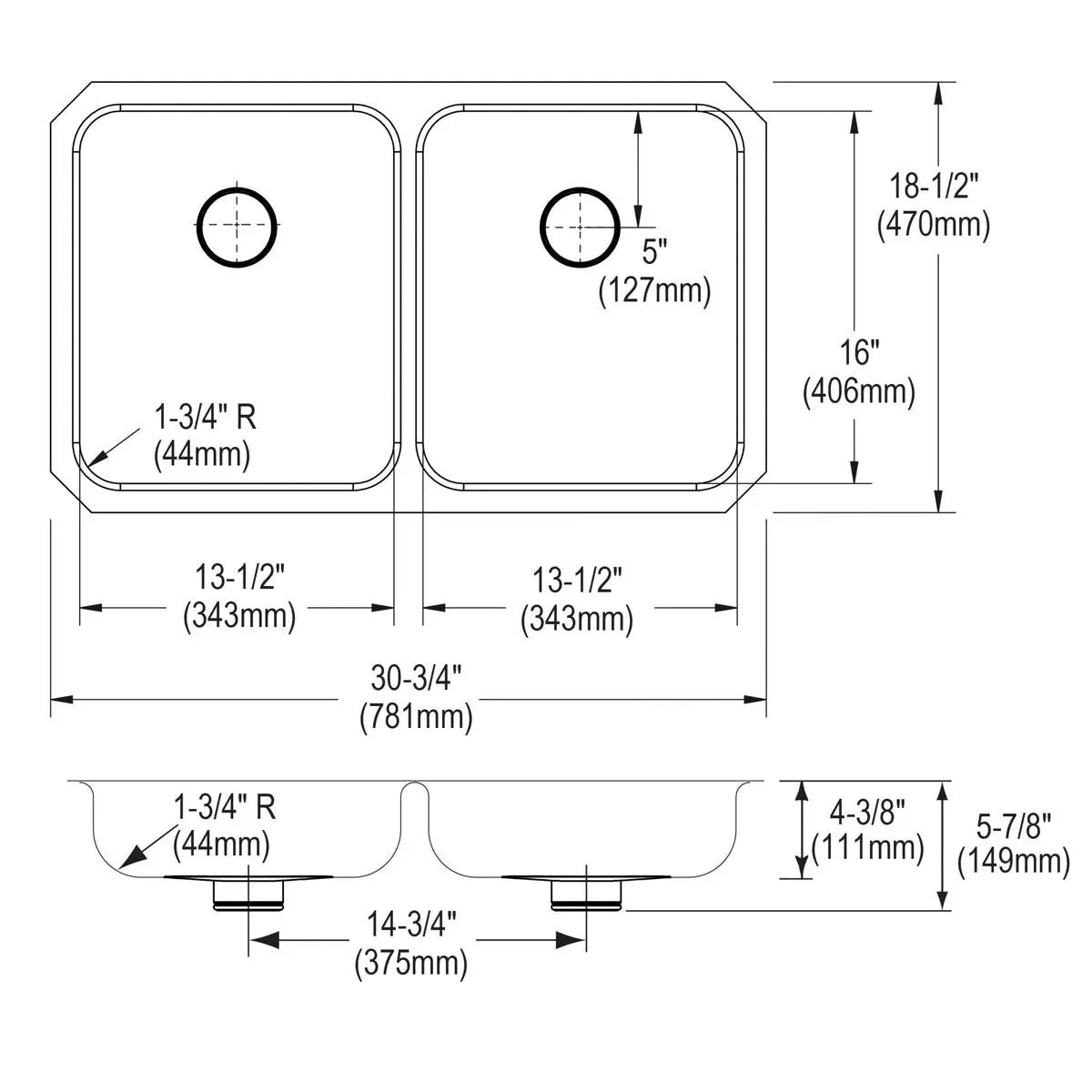 lustrous satin undermount ada sink