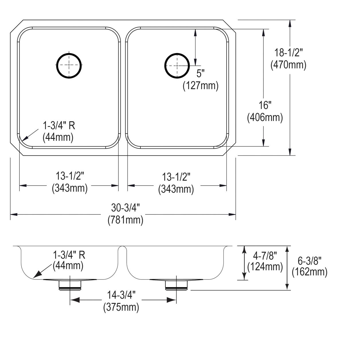 lustrous satin undermount ada sink