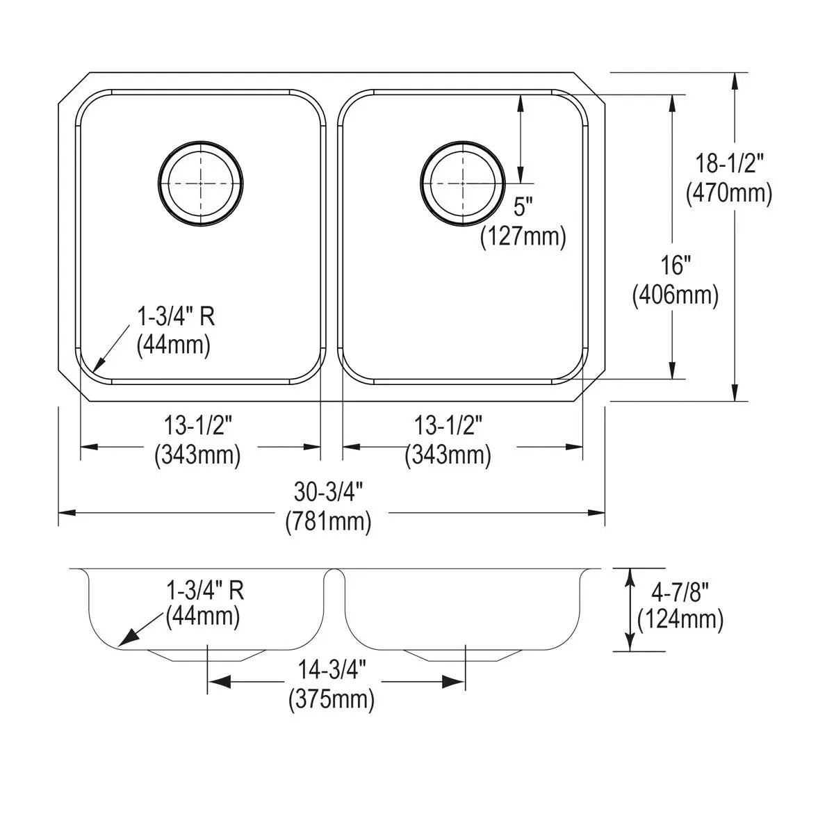 lustrous satin undermount ada sink