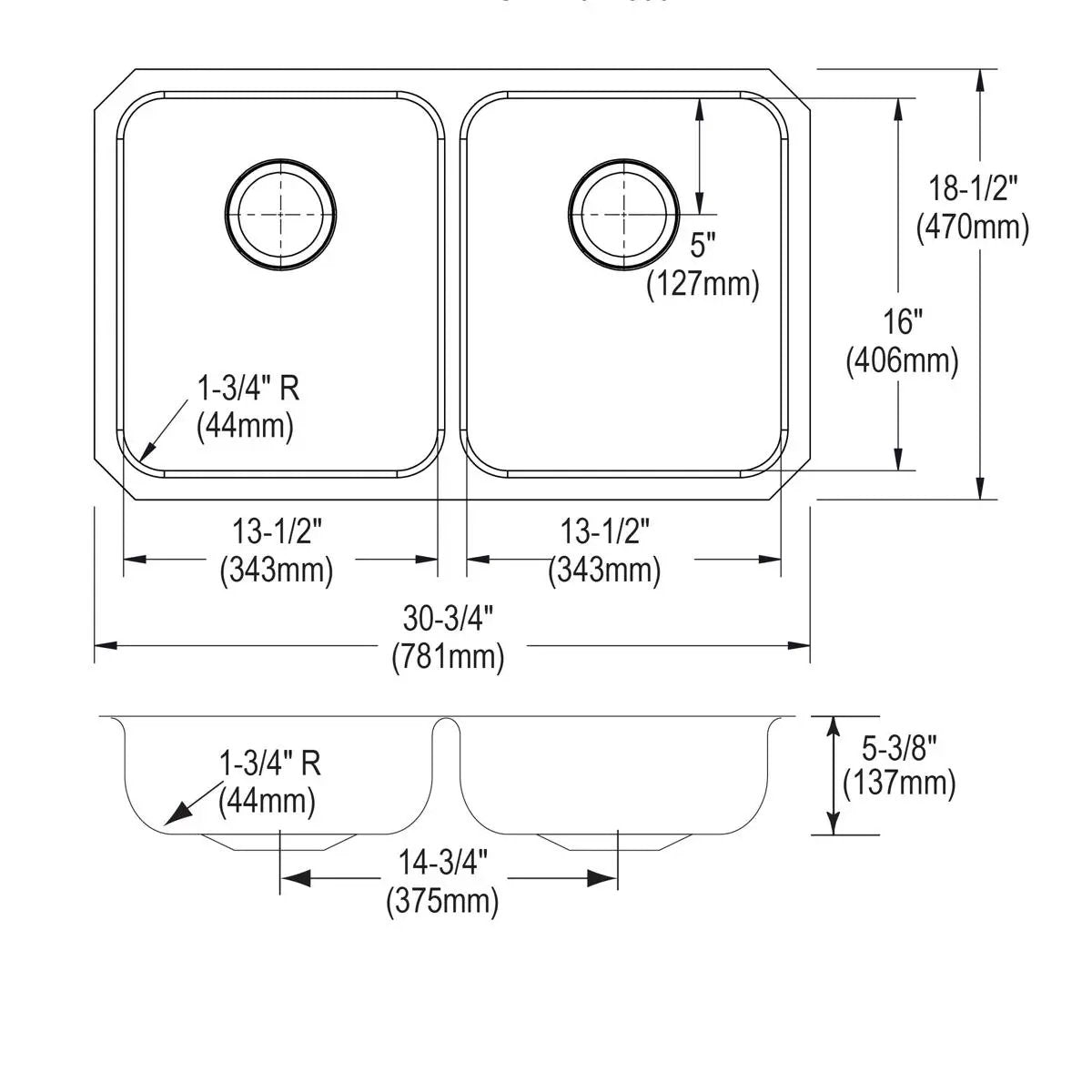 lustrous satin undermount ada sink