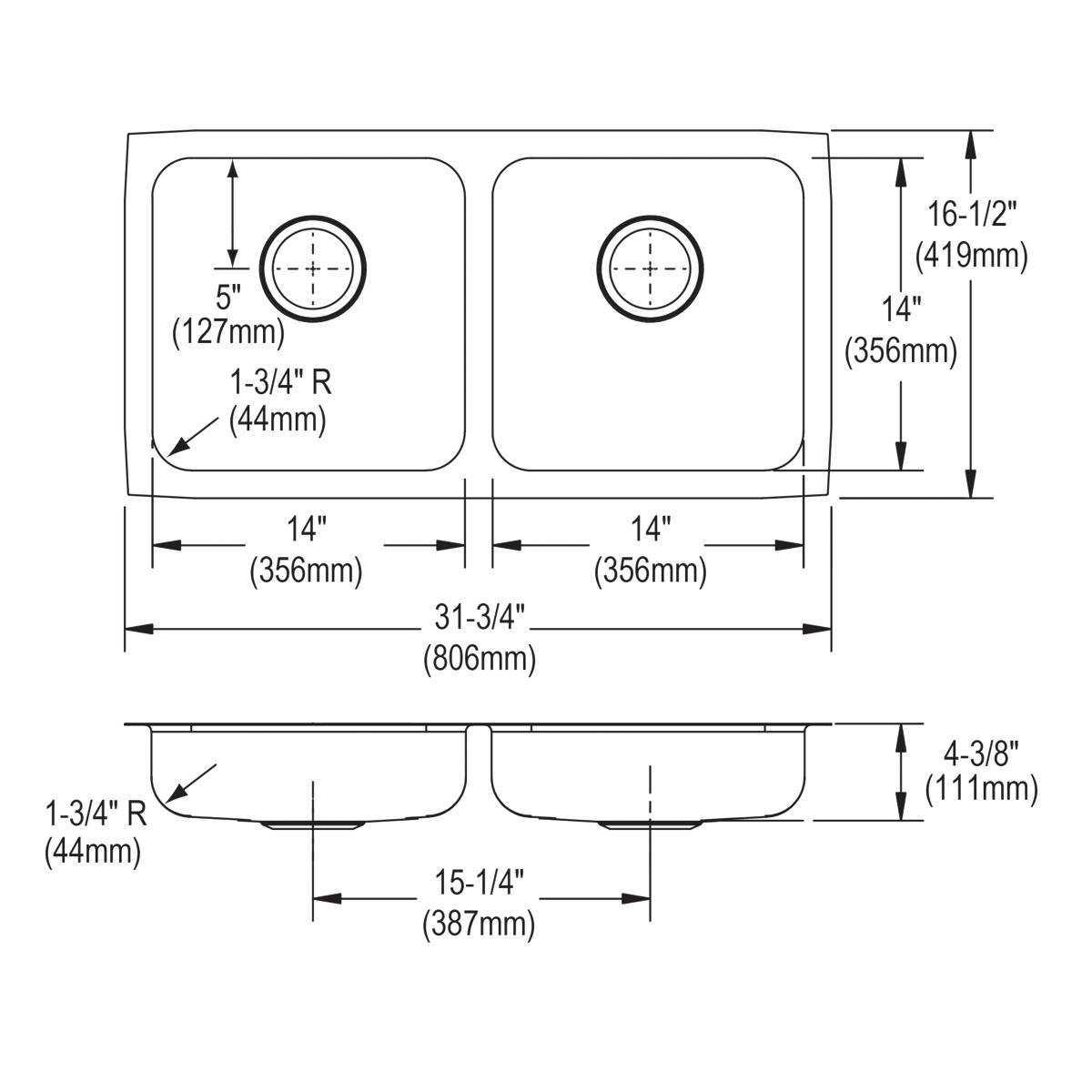 lustrous satin undermount ada sink