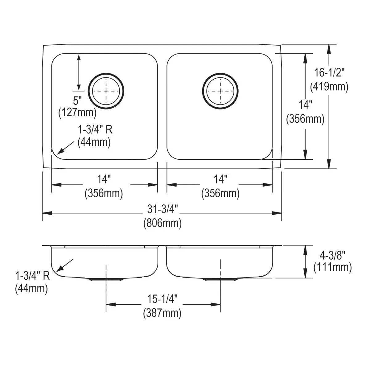 lustrous satin undermount ada sink