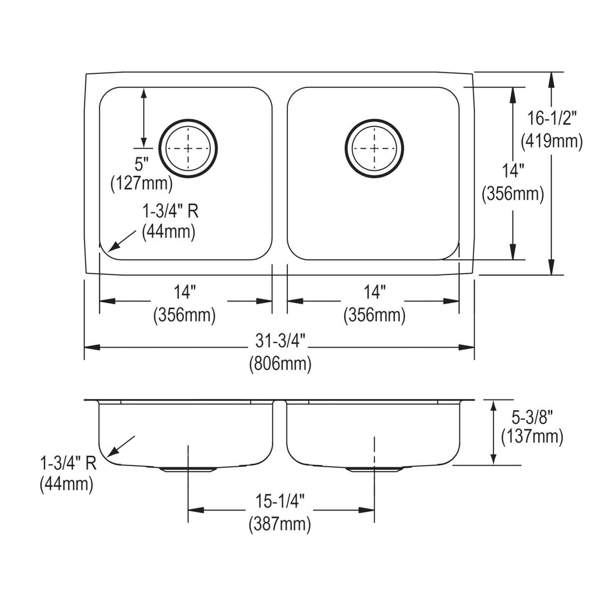 lustrous satin undermount ada sink