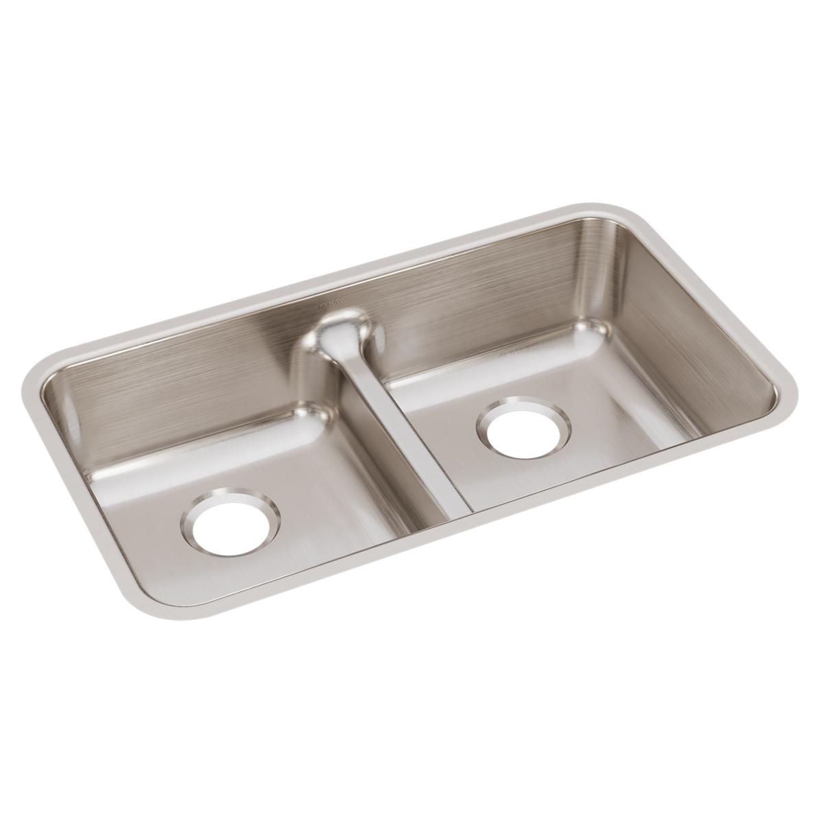 lustrous satin double bowl undermount sink