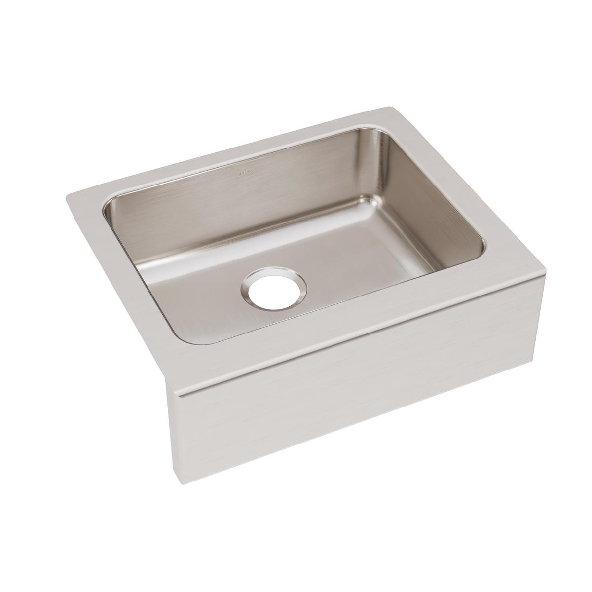lustrous satin single bowl farmhouse sink