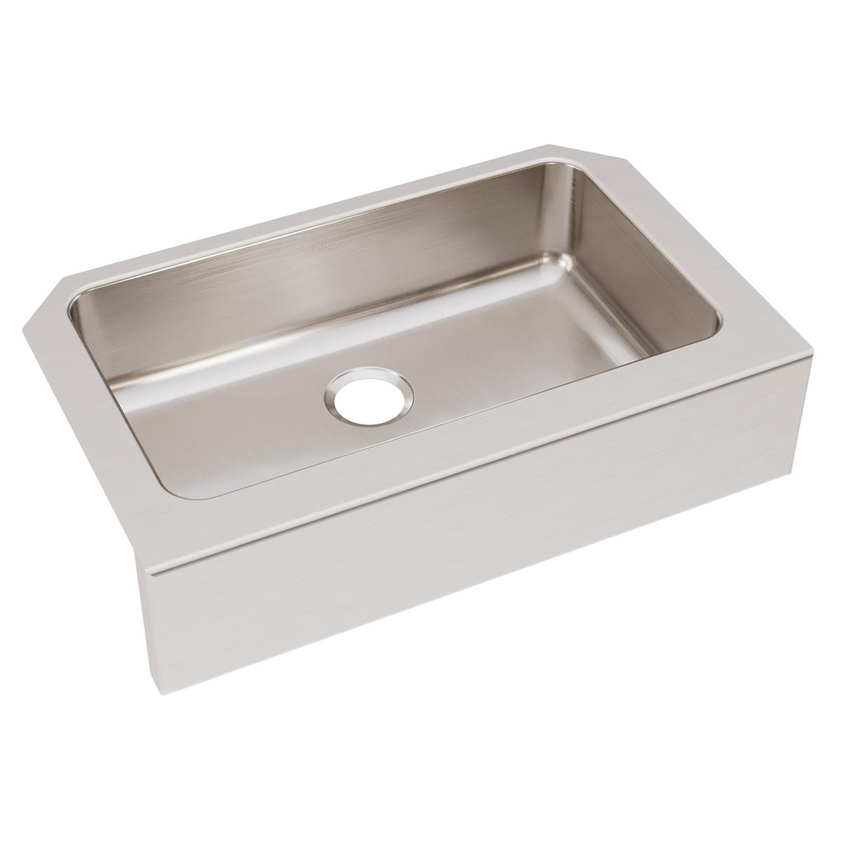 lustrous satin single bowl farmhouse sink