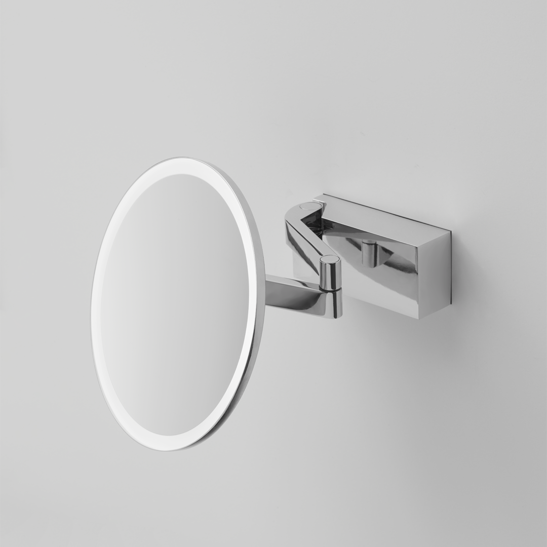 chrome cosmetic mirror