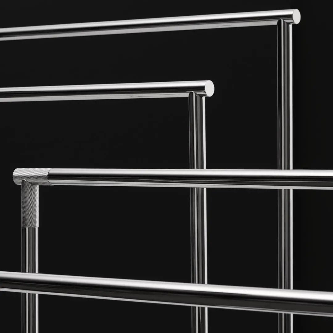 chrome towel stand