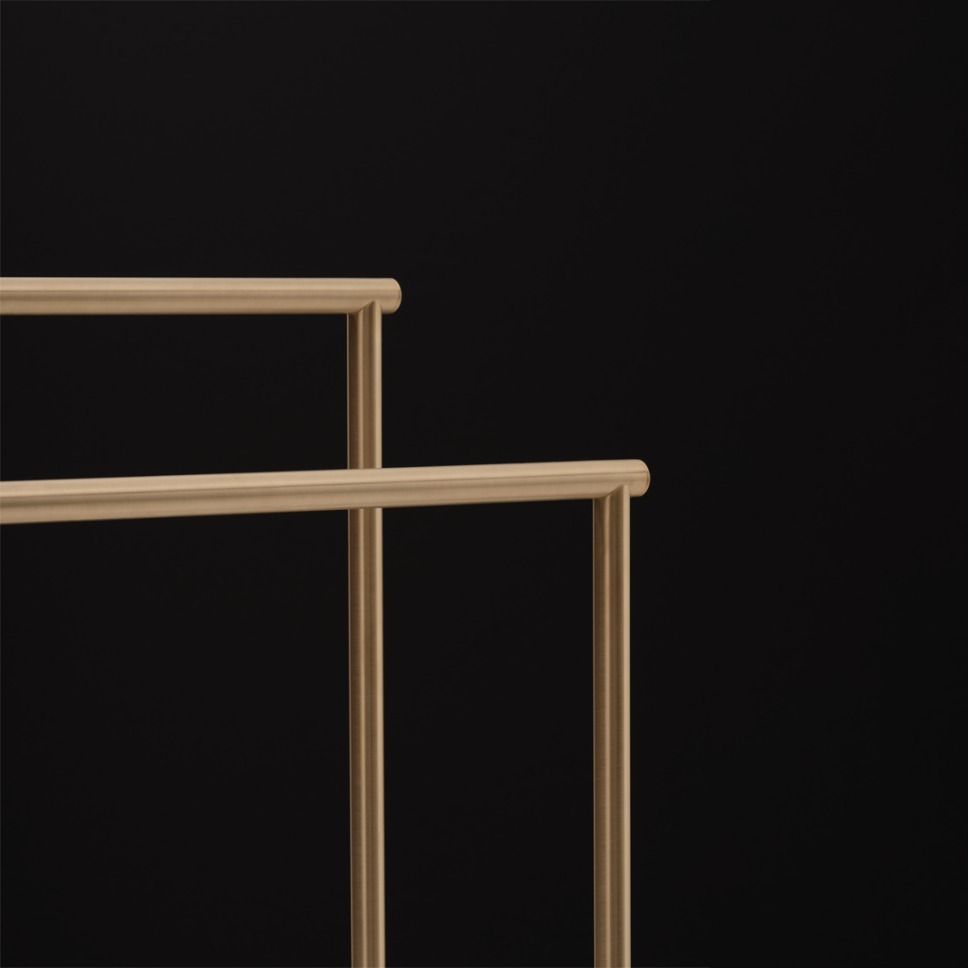gold matte towel stand