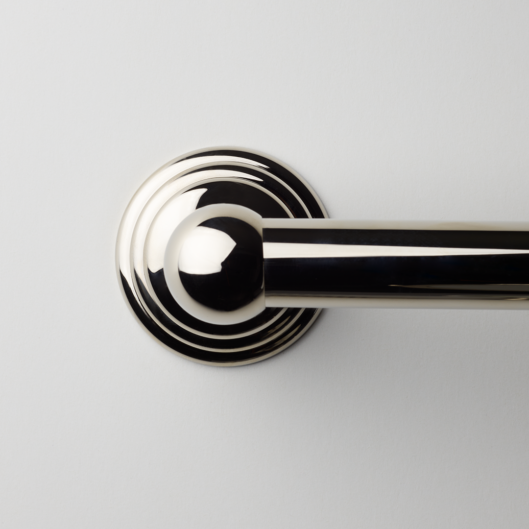 nickel polished towel rail