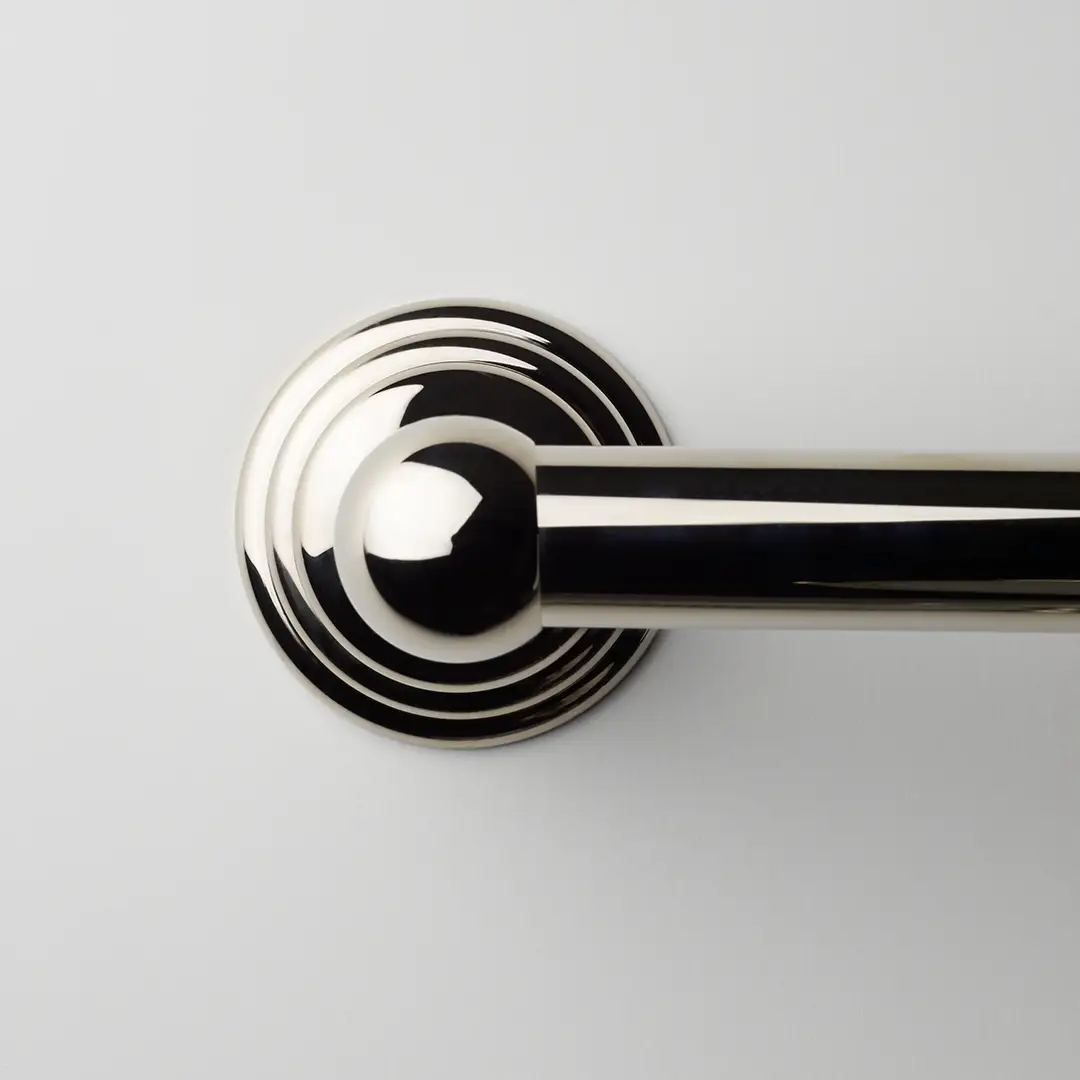 nickel polished towel rail