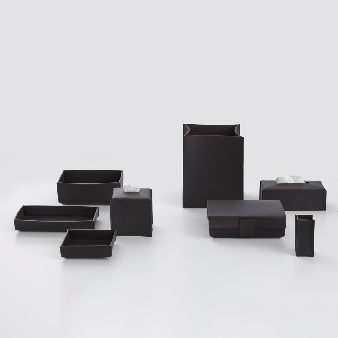 black/brown multi-purpose box with cover