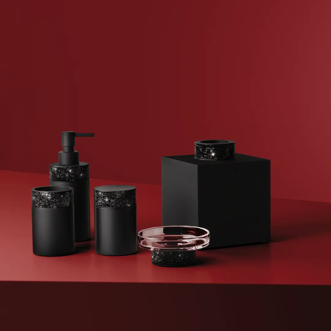 black matte soap dispenser