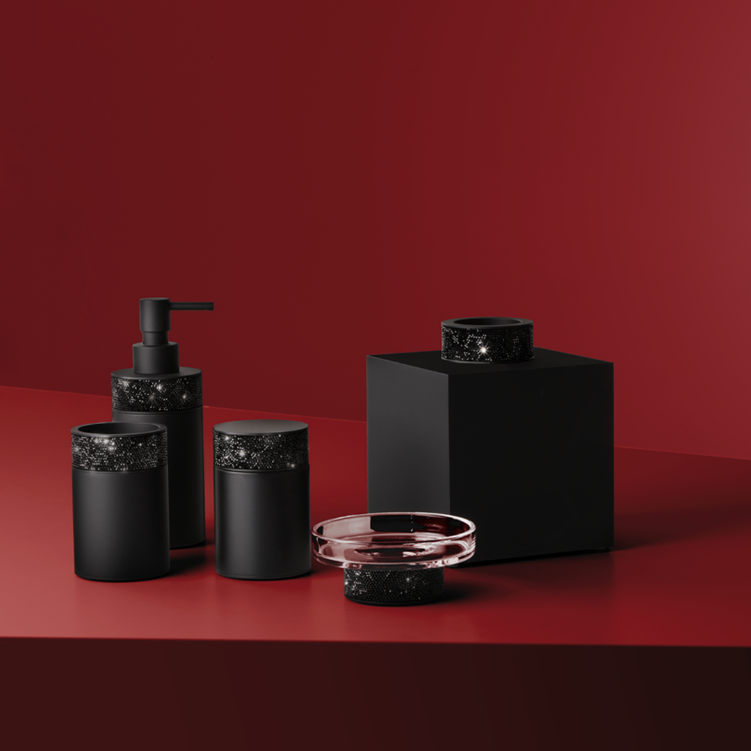 black matte soap dispenser