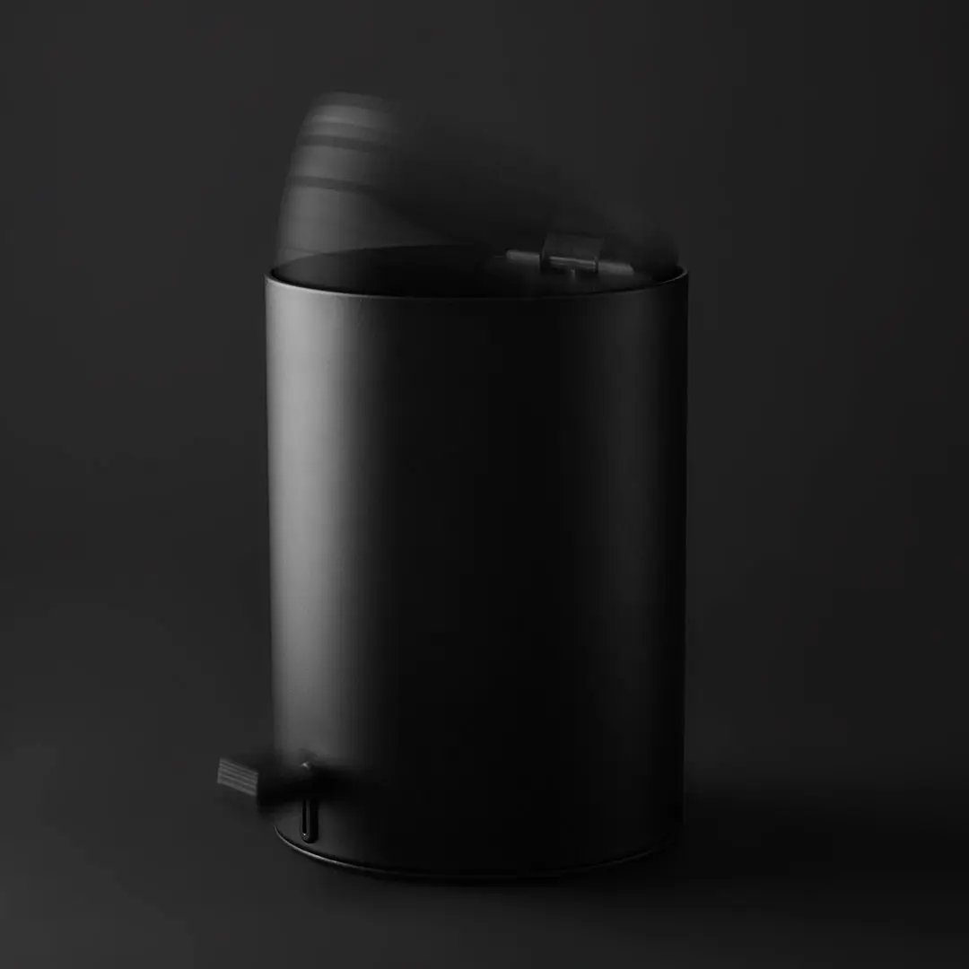 black matte pedal pin