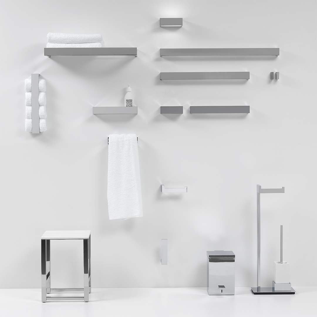 chrome towel rail