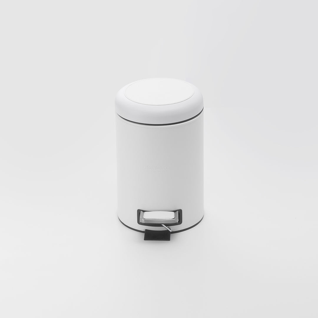 white pedal bin