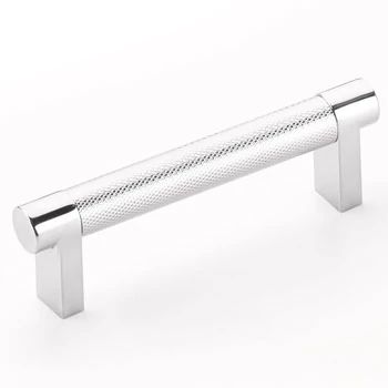 polished chrome cabinet pull