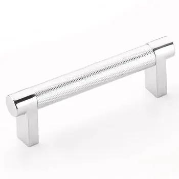 polished chrome cabinet pull