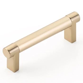 Emtek Select 3.5" CC Rectangular Stem and Cabinet Pull