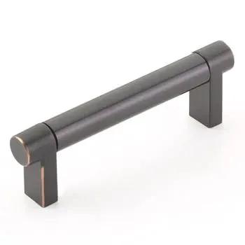 Emtek Select 3.5" CC Rectangular Stem and Cabinet Pull by Emtek