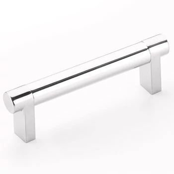 polished chrome cabinet pull