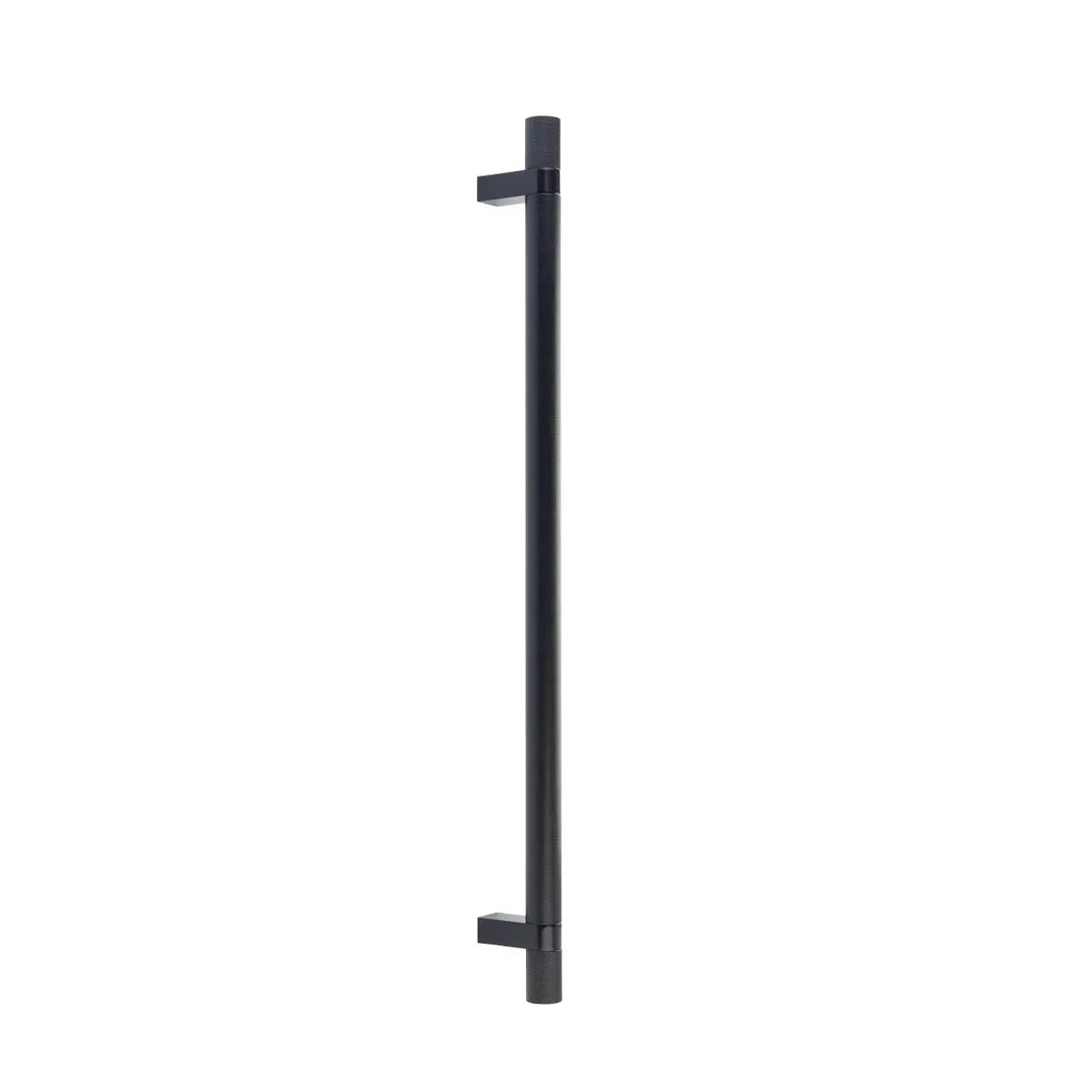 Emtek Select 18" CC Rectangular Bar Stem and Knurled Pull Appliance Pull by Emtek
