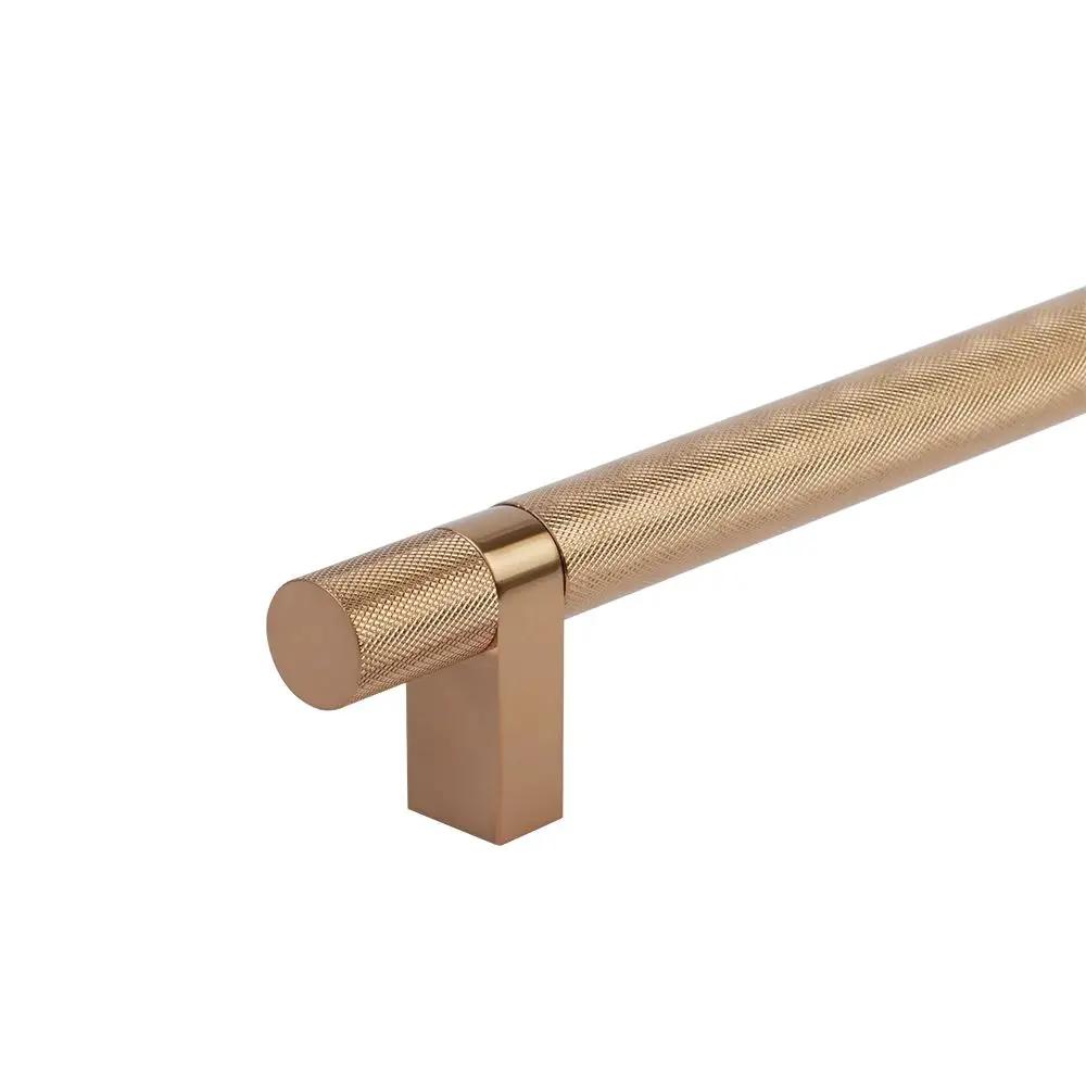 Emtek Select 54" CC Rectangular Bar Stem and Knurled Pull Appliance Pull by Emtek