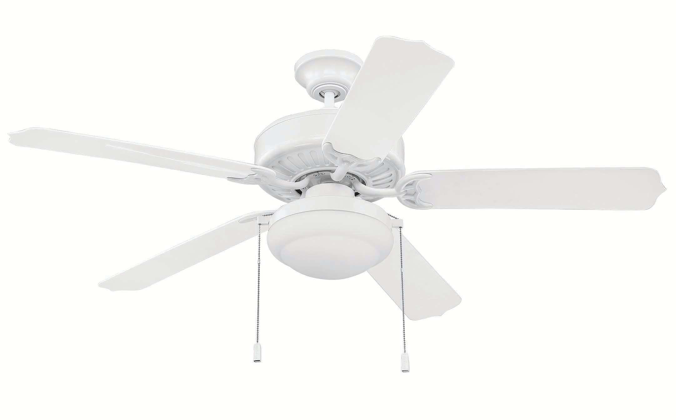 Craftmade Enduro Plastic 52" 5-Blade Ceiling Fan with Light Kit
