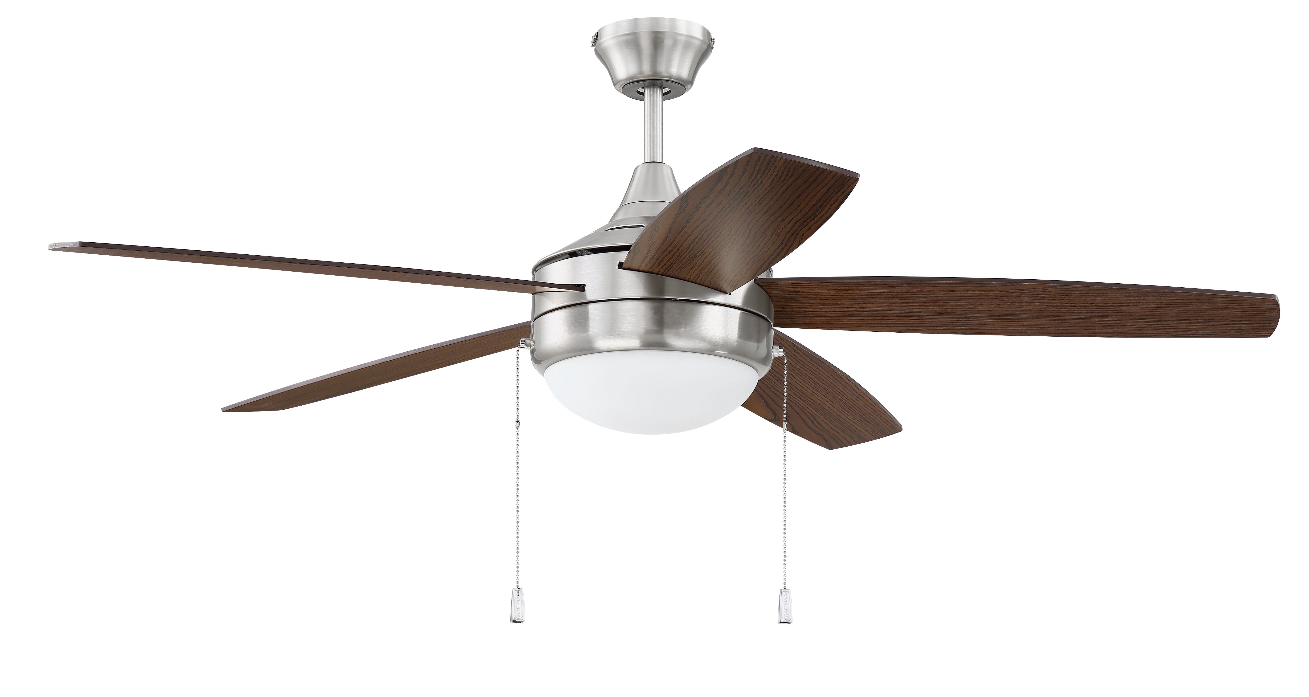 brushed polished nickel ceiling fans