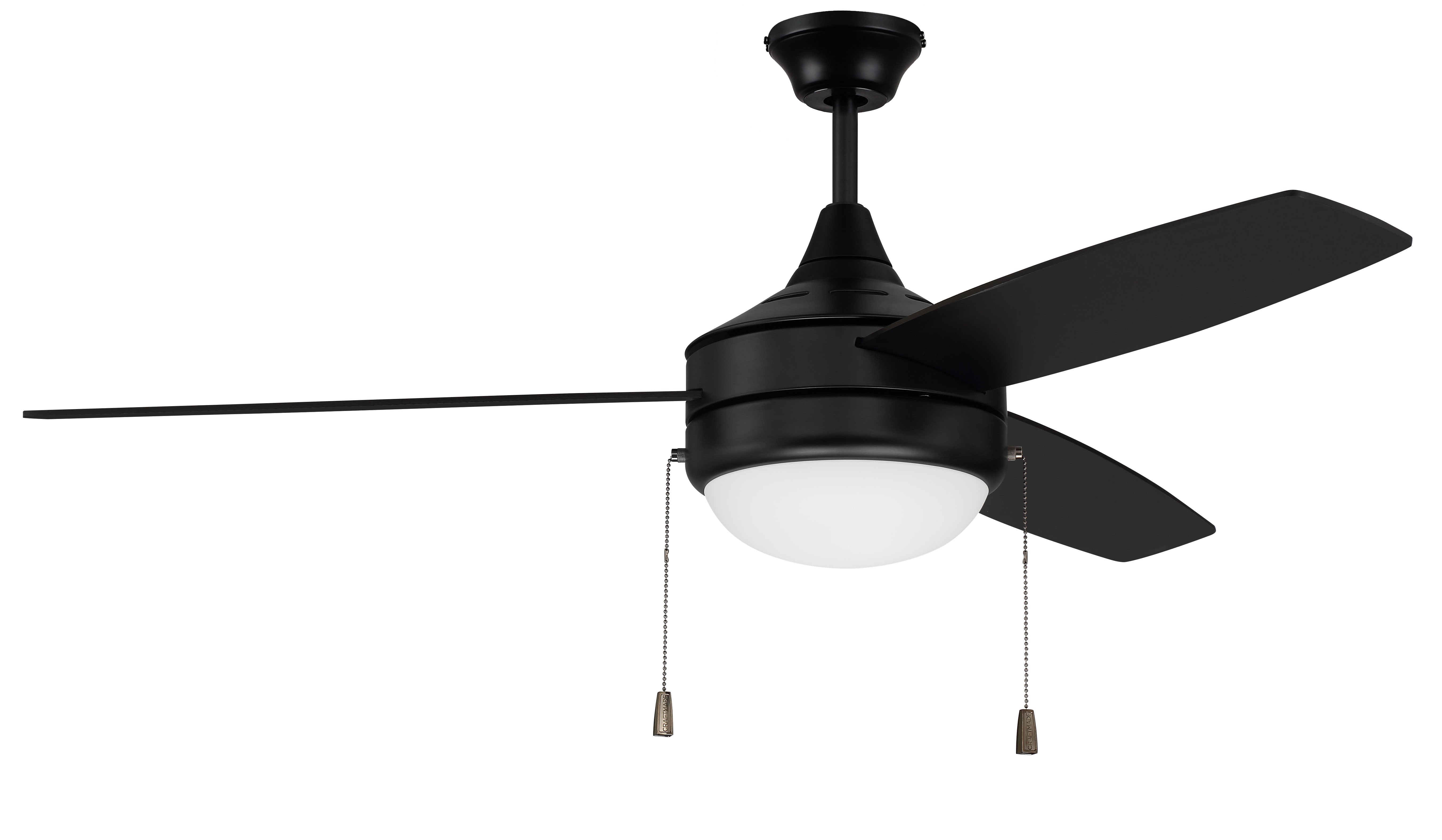 flat black ceiling fans