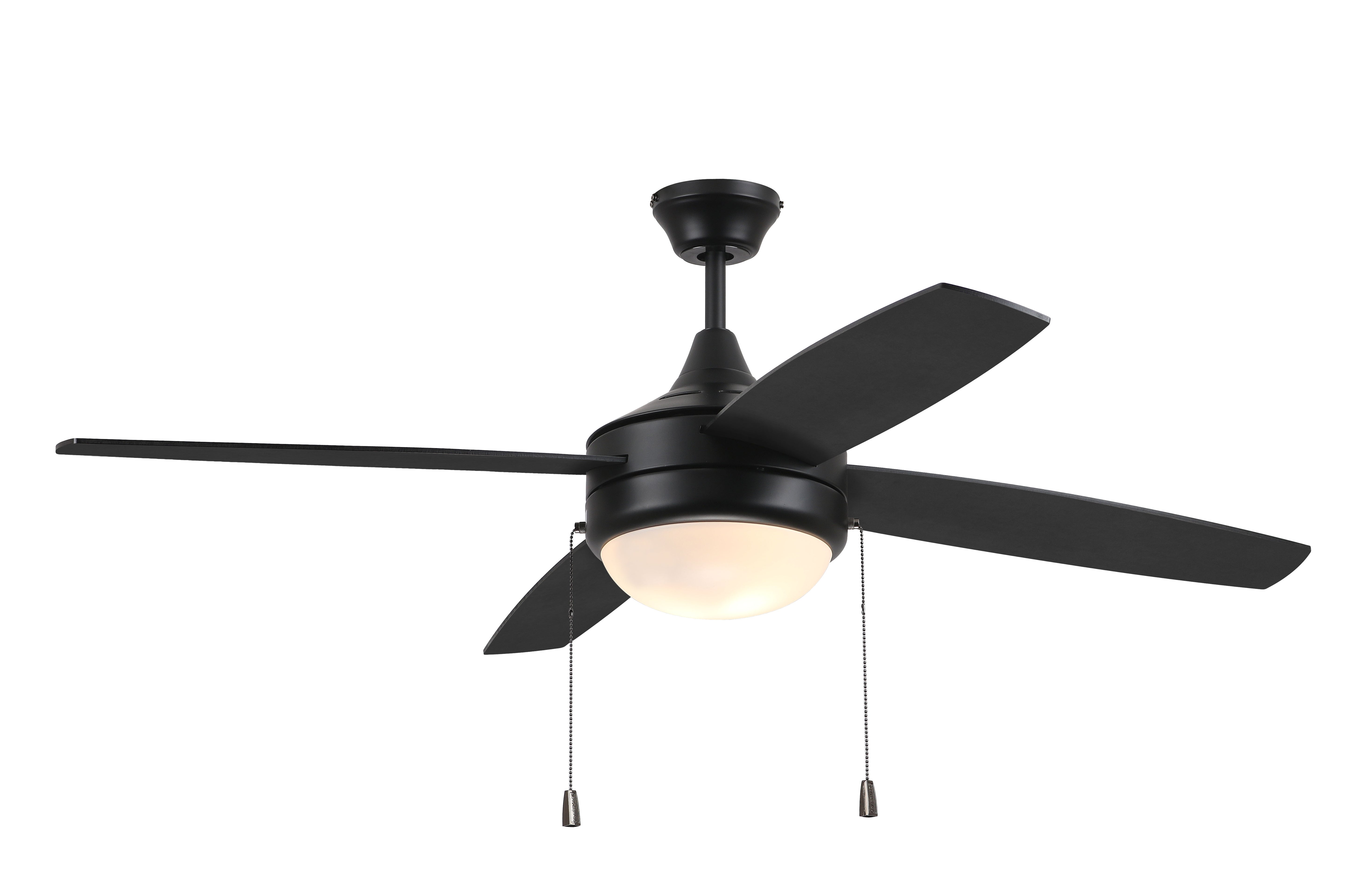 flat black ceiling fans
