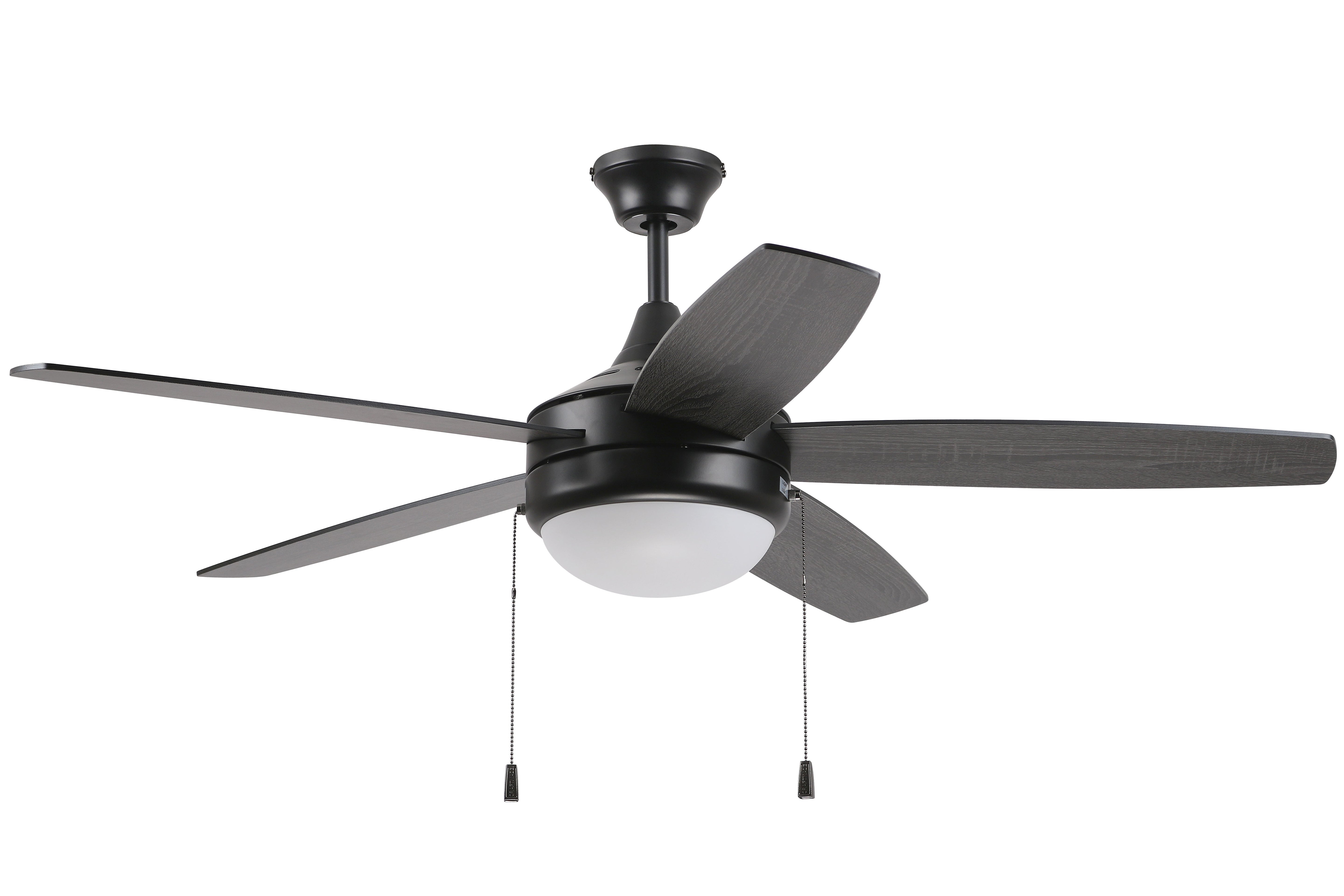 flat black ceiling fans