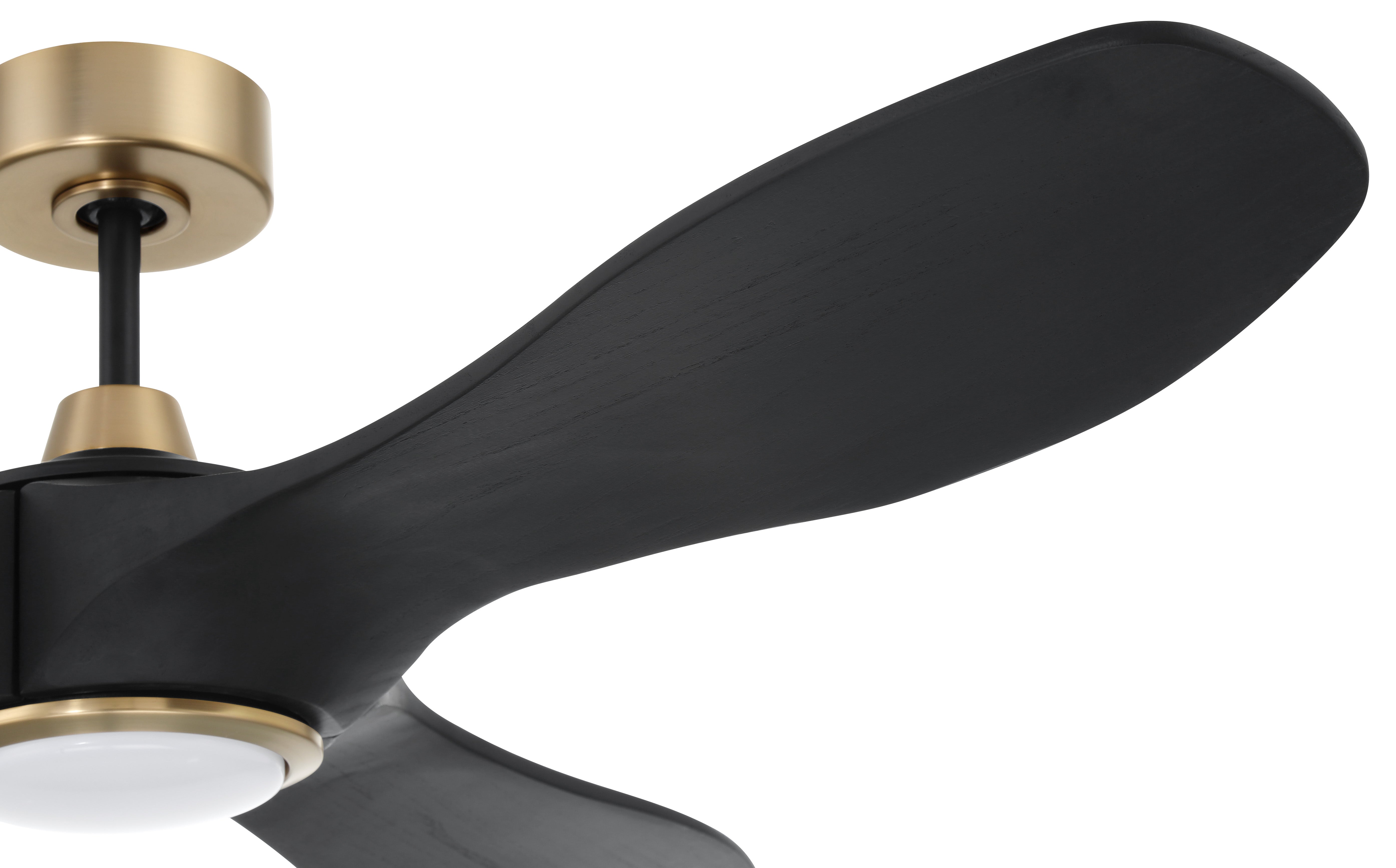 flat black/satin brass ceiling fans