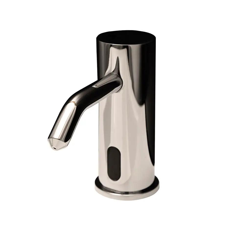 polished nickel soap dispenser
