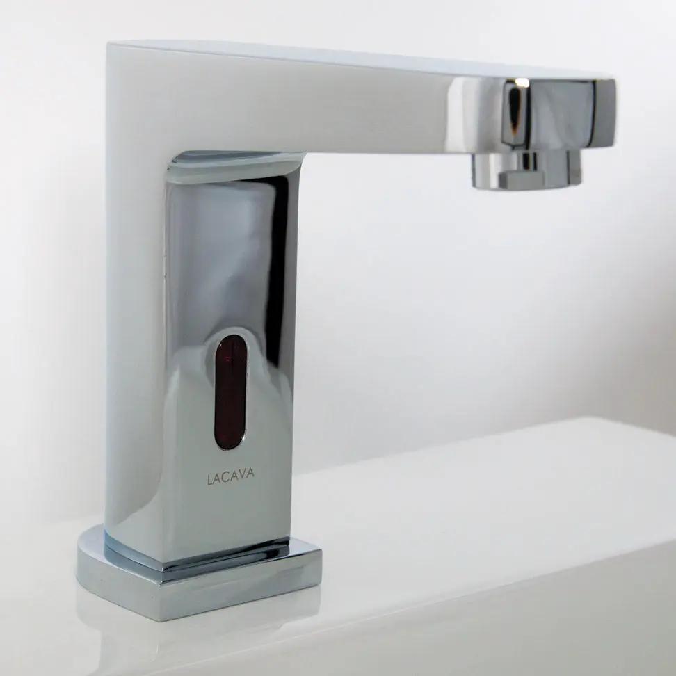 polished chrome faucet