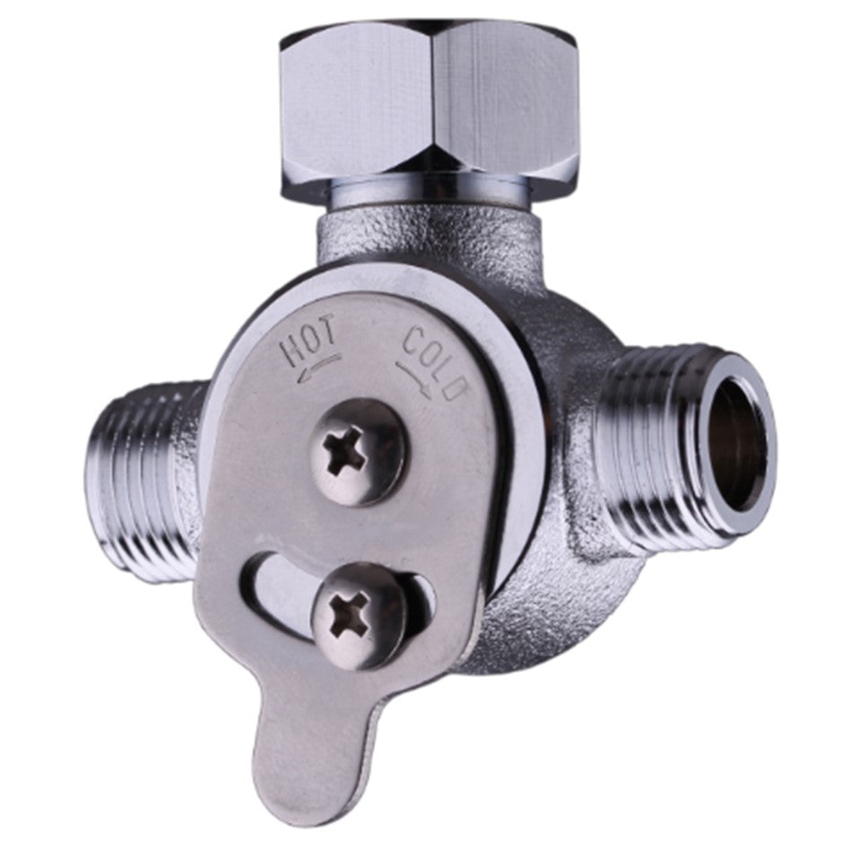 chrome mixing valve