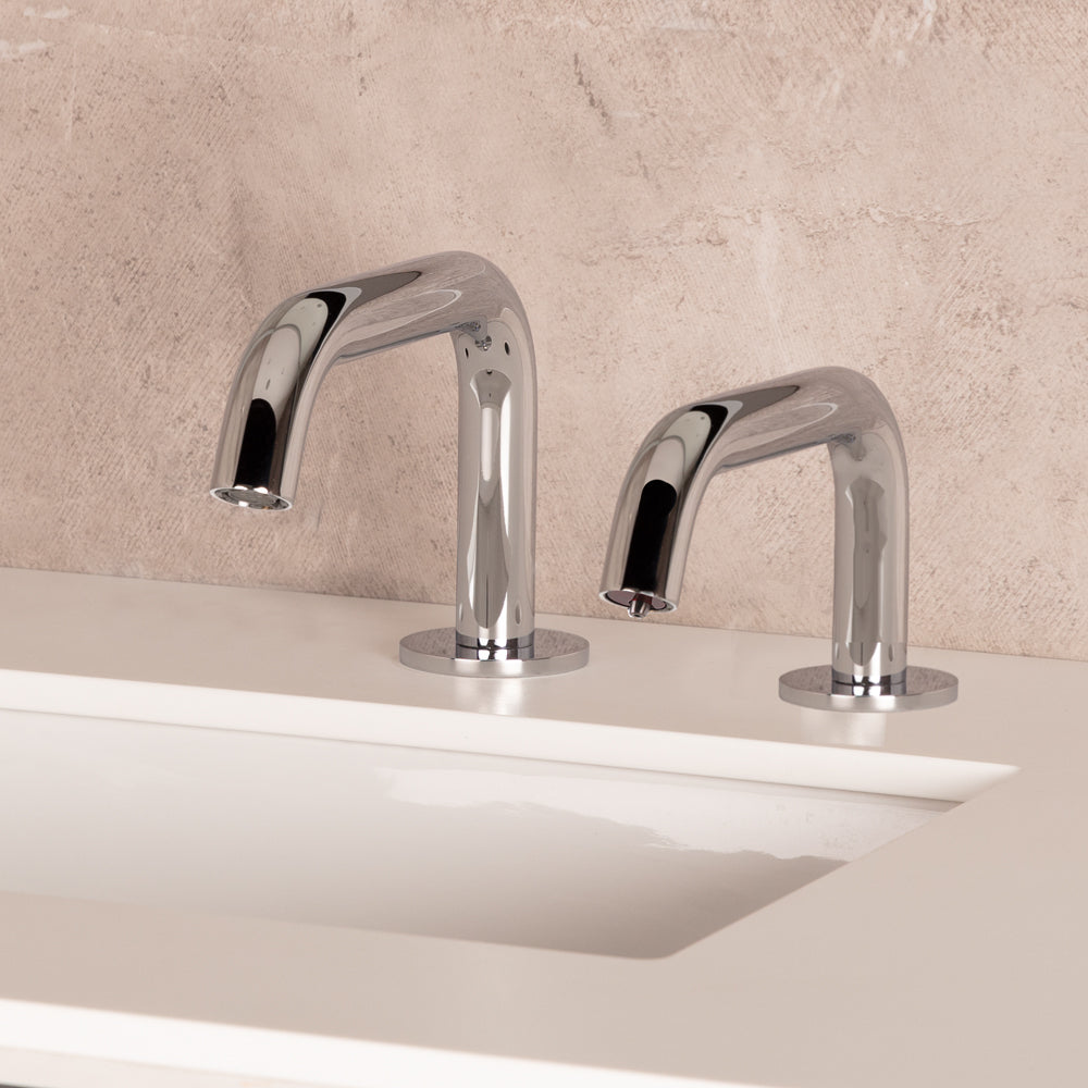 polished chrome faucet