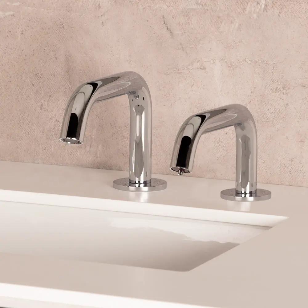 polished chrome soap dispenser