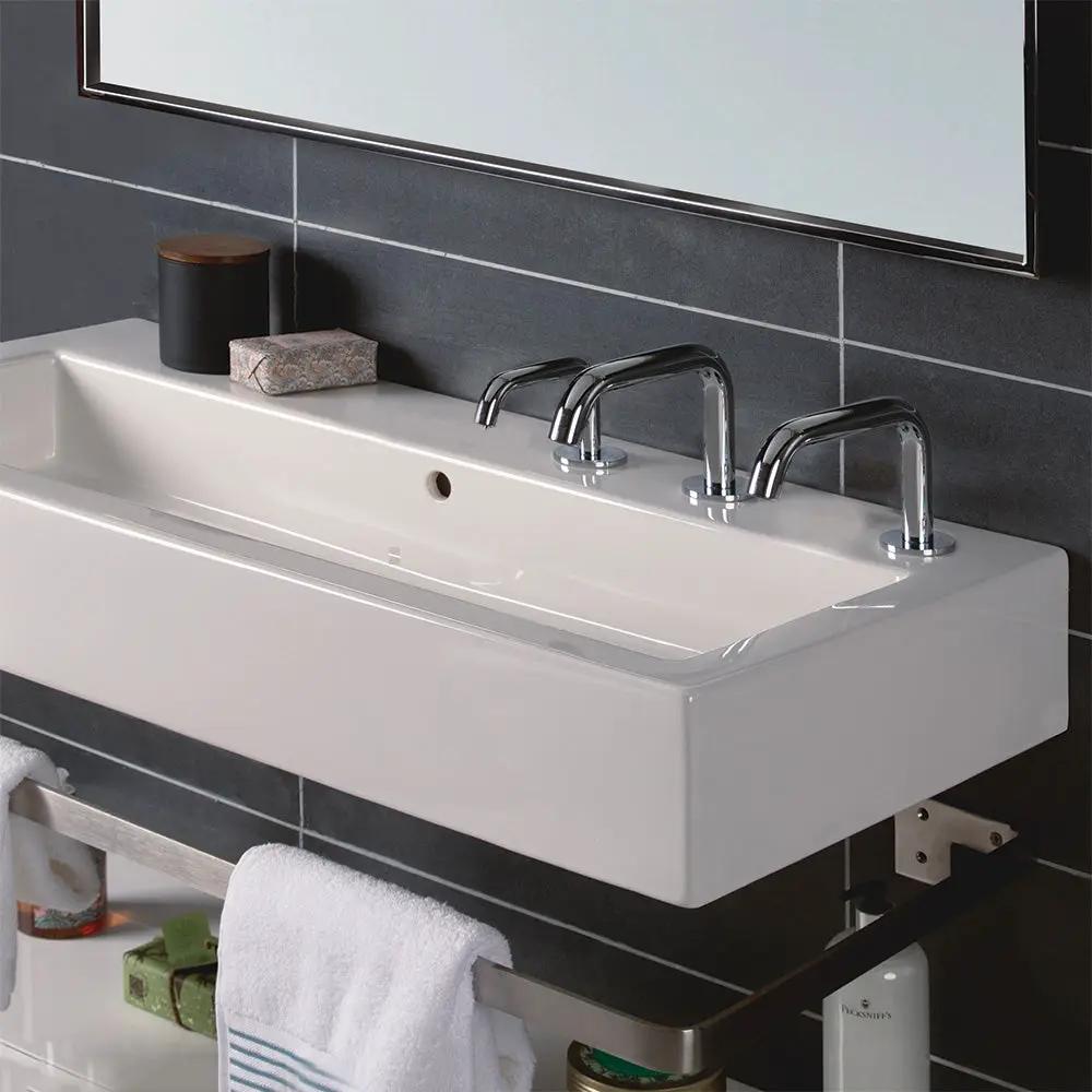 polished chrome faucet