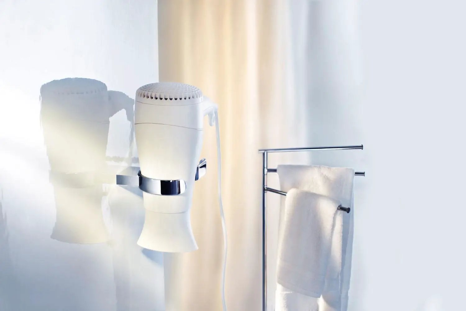 stainless steel polished towel rail